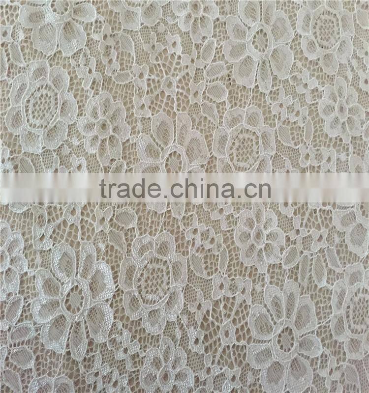 wholesale designed Machine Knitted african voile lace