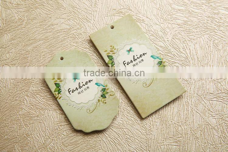 2016 Fashion custom logo hang tag for clothing/ women' s underwear/dress
