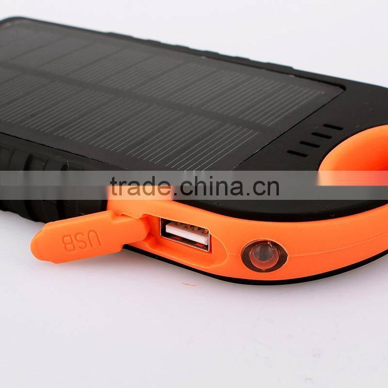 Mobile phone portable outdo0r solar charger power bank 10000mAh