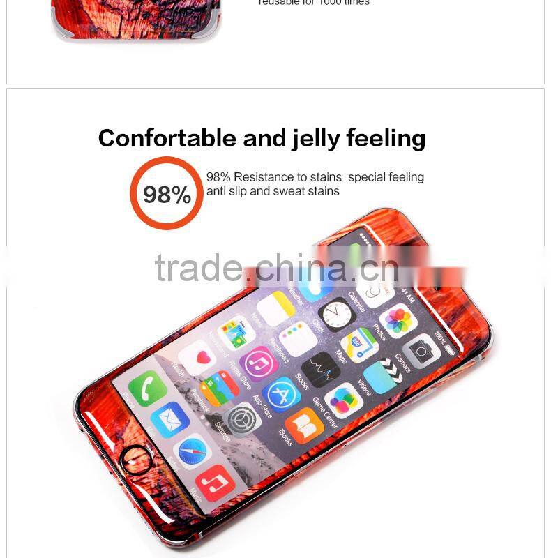epoxy gel Case Cover Skin Sticker for Apple iPhone 5 5G 5th and samsung s4 s3