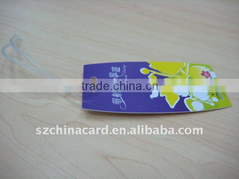 High quality! Best selling product! signature panel PVC card plastic clear luggage tag