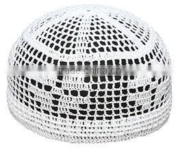 African is handmade white muslim hats for men