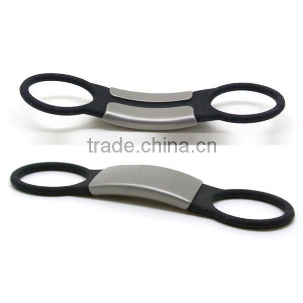 cute pet id tag silicone metal engrave stainless steel pet id