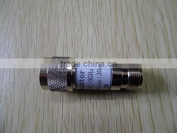 rf coaxial fixed attenuator n male to n female connector 2 watt