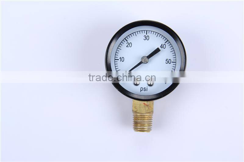 Normal Pressure Gauge Durable Light Weight Easy To Read Clear Mini Pressure Gauge