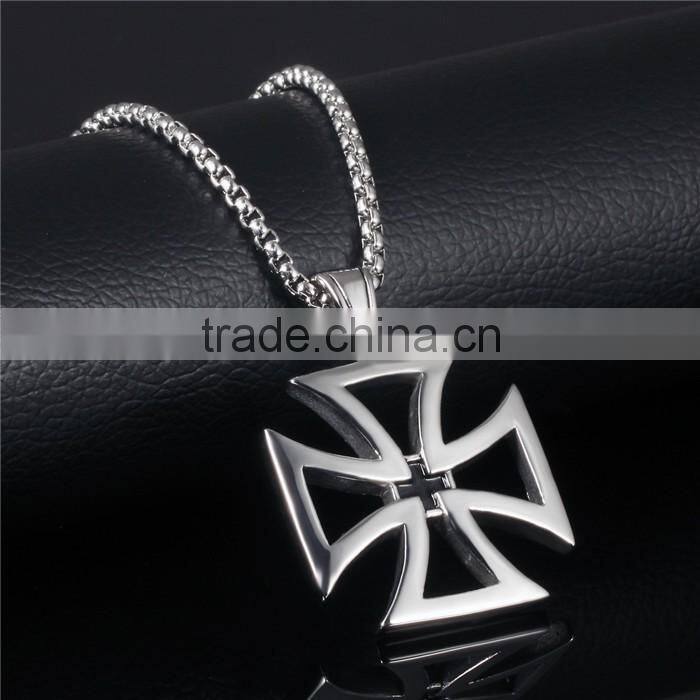 2016 alibaba customized cross shape stainless steel jewelry chain