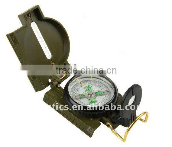 Military Hiking Camping Metal Army Lens Map Compass