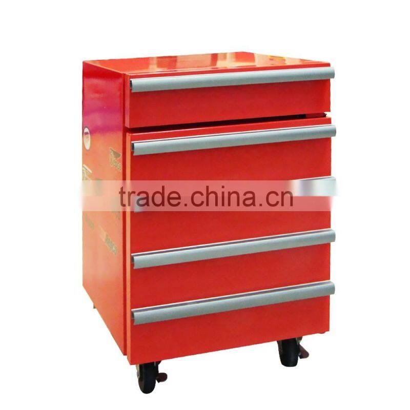 JGA Retro Style 1 Drawer 50L Mini Toolbox Refrigerator , Safe Fridge With 4 Wheels Visual Refrigerator