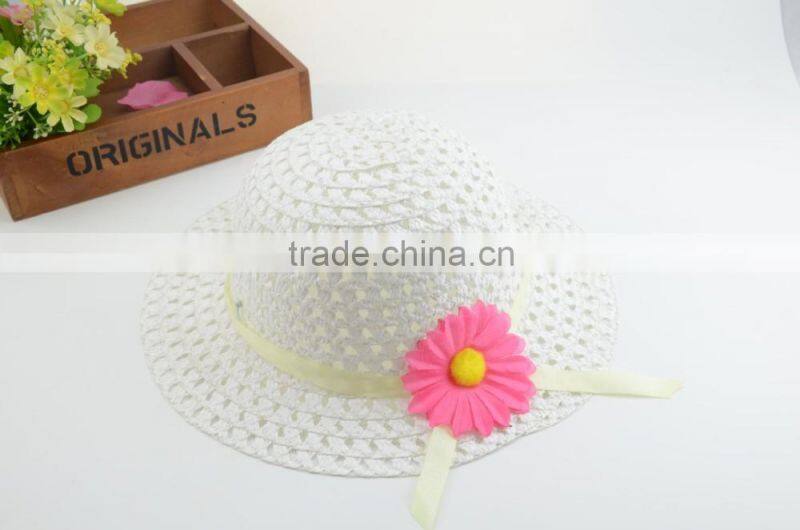 Sunflower Children Straw Hat,Wholesale Crochet Straw Hat For Chirldren