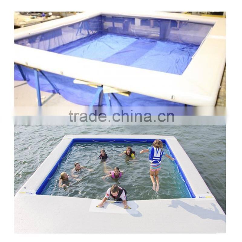 5m long best quality inflatable rectandgular swimming pool