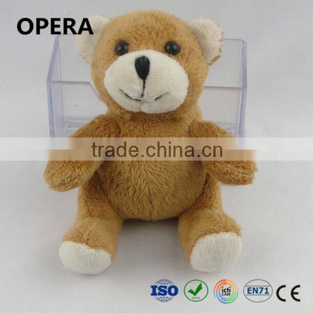 adorable CE EN71 safe plush soft mini beige teddy bear children toys
