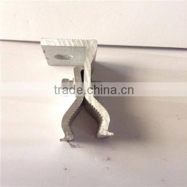 custom designed metal clamps aluminum solar roof clamp for tin roof mounting brackets steel pipe clip fixing clamp mount