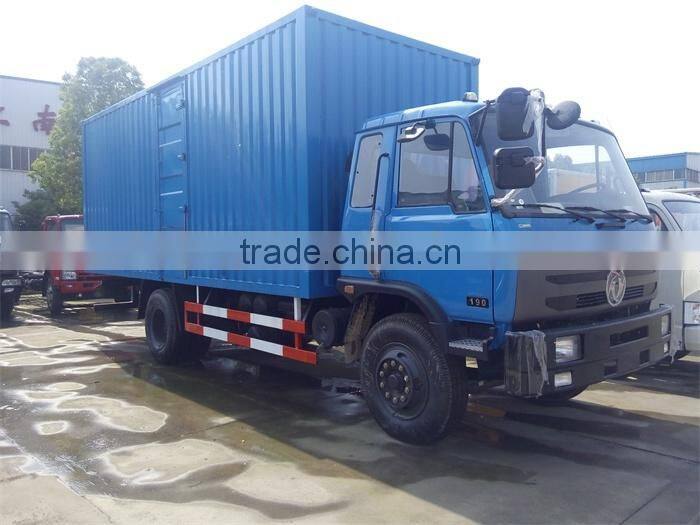 good price Dongfeng 15 tons van truck with tail lift cargo van trucks