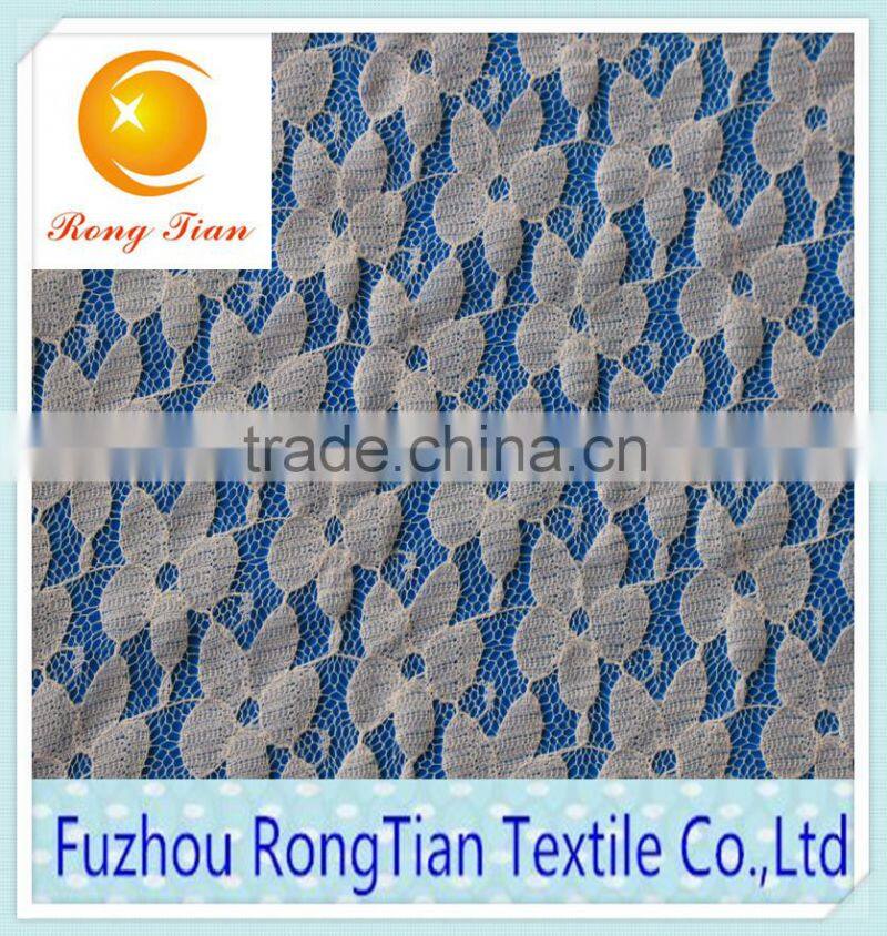 100 polyester pastoral wind printing lace fabric for demitoilet