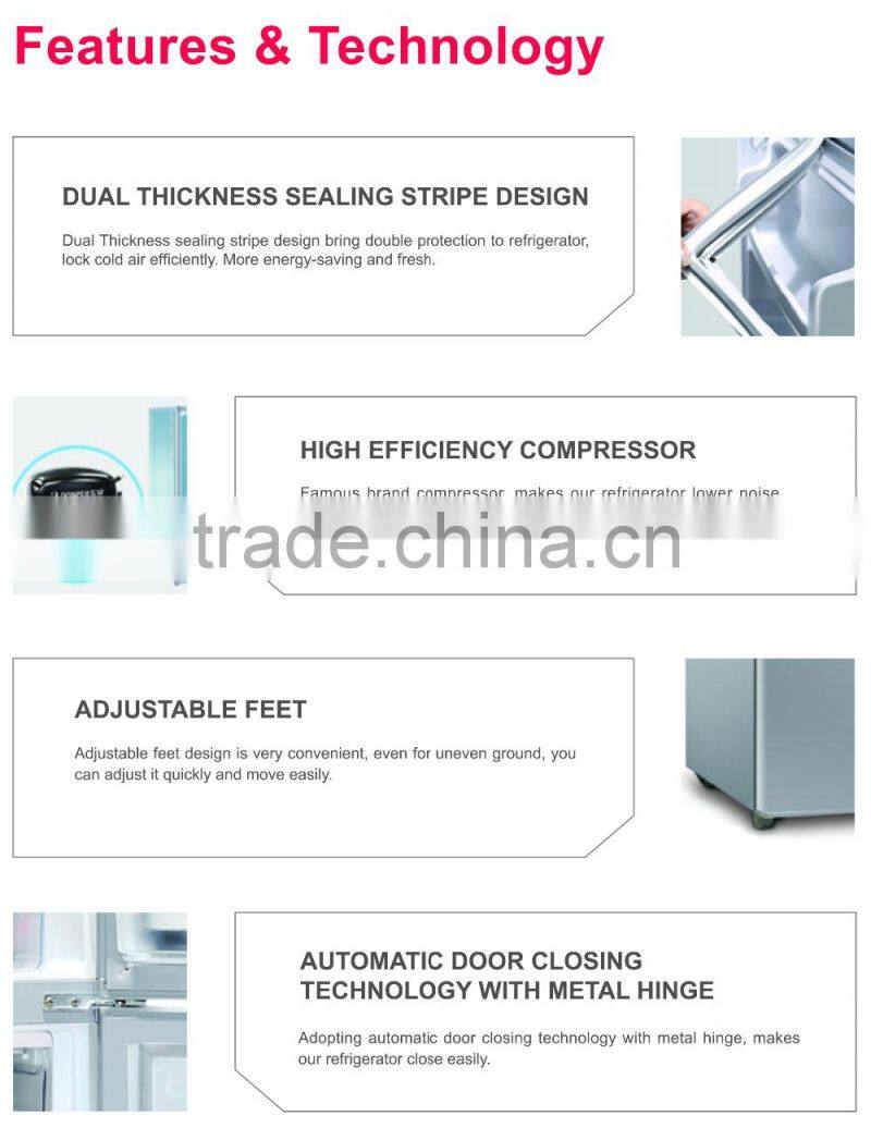 LED display and energy saving side by side refrigerator