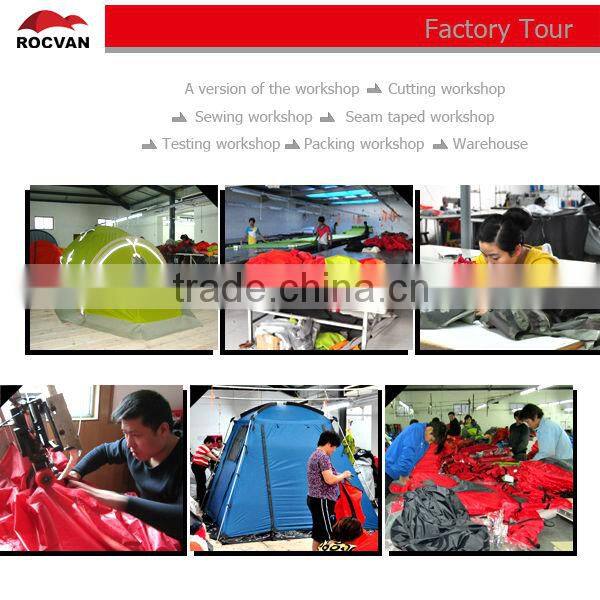 2015 New Style 1 Room 2 Door Big Family Double Layer 5 Person Automatic Camping Tent