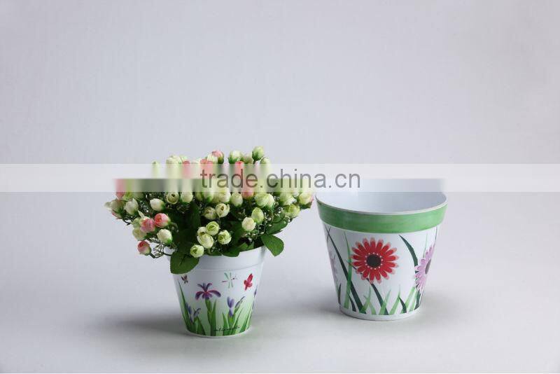 Hot sale melamine indoor decoration cup and saucer flowering pot