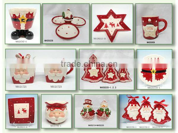 New Design High Quality indoor santa & snowman christmas decoration