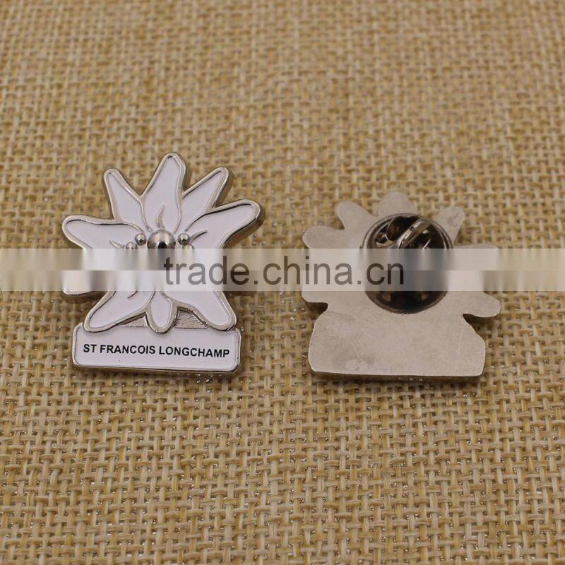 Wholesale cheap custom flower lapel pin manufacturers china