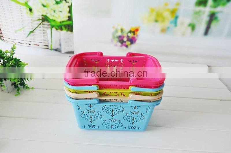 plastic storage basket