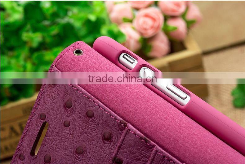 Sexy Purple Mobile Phone Case Wallet Leather Case With Card Slots For iPhone 6