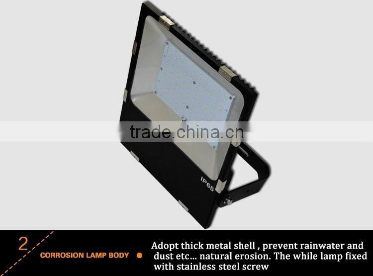 110lm/w PF>0.9 tennis court waterproof CE/MW driver 10w 20w 30w 50w 80W 100w IP65 led flood light