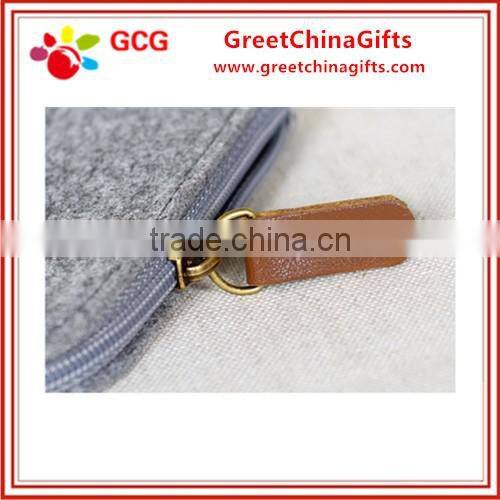 Recycling reusable small hand felt bag for women