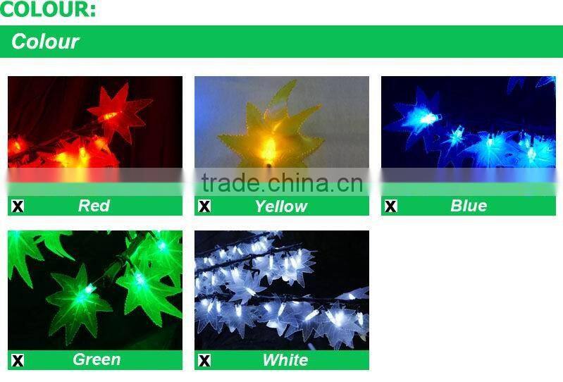 1.5m Plastic Home Decorative Waterproof White LED Maple Tree Light
