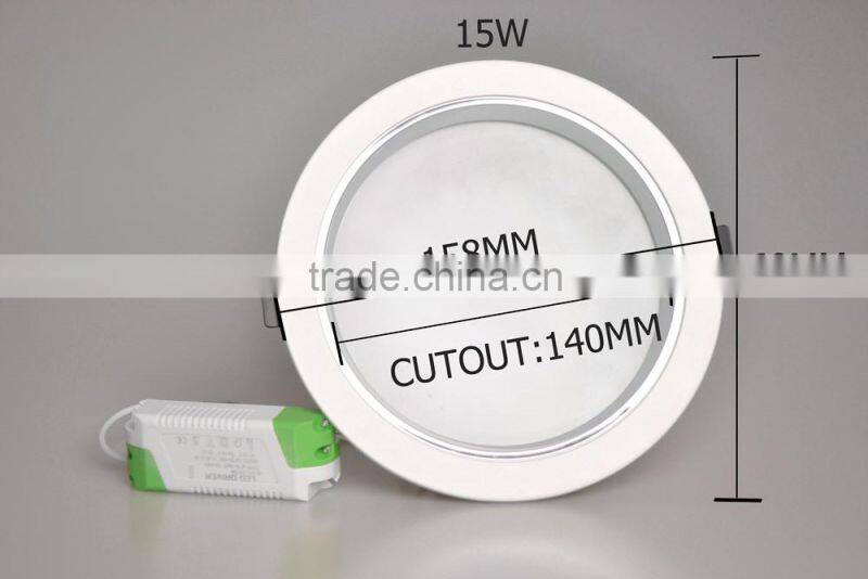 AC110V-265V LED Downlight 15w SMD5730 3000K-6500K Downlight 15w 74lm/W Using For Indoor Outdoor15w led downlight