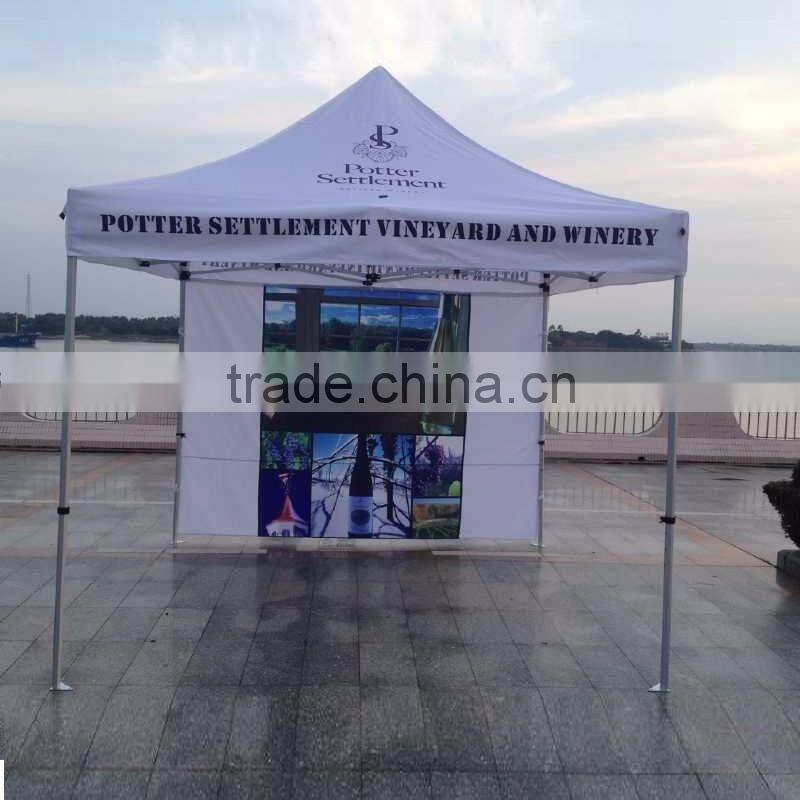 10x10 portable pop up canopy tent advertising use printed custom logo promotional gazebo tent with sides