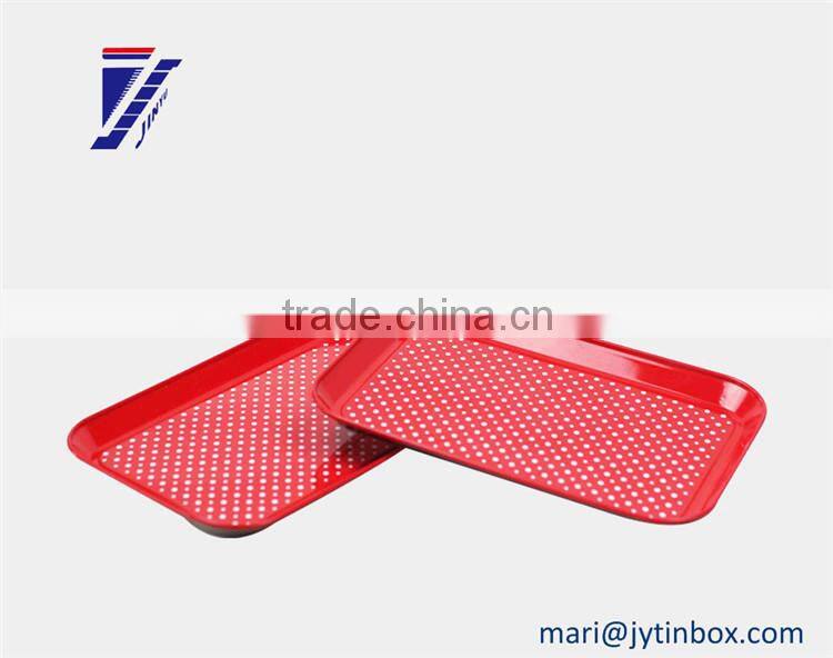 Recyclable decorative wholesale metal tray