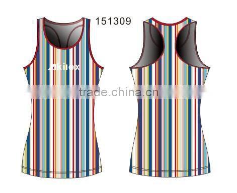 custom printed singlets girls running singlets