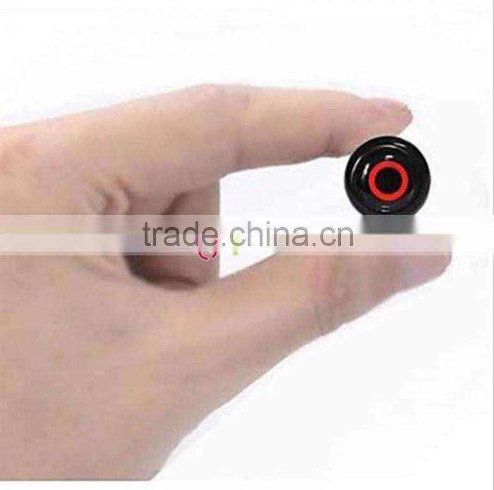 Universal Type Button Style 1-to-2 High-fidelity Stereo Wireless Bluetooth Headset Black