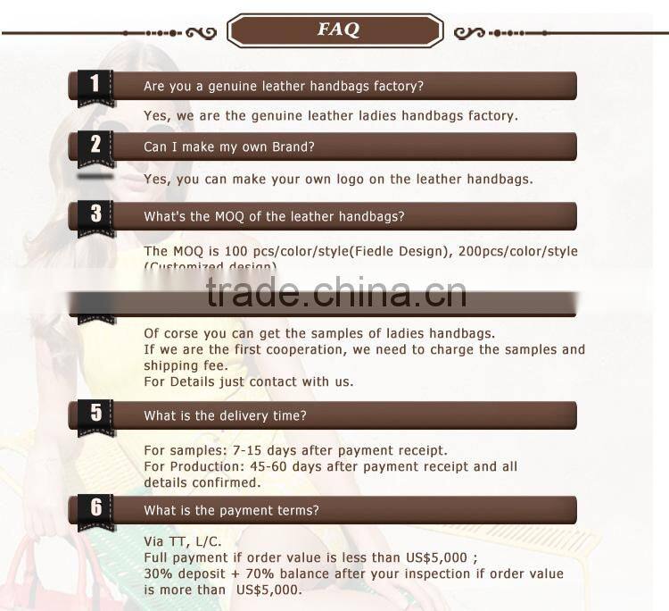 CSS668B001 2016 Chinese Manufacturer Made Fashion Ladies Genuine Cow Leather Pink Casual Shopper Tote Bag