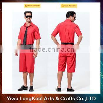 Best selling halloween men costume red color sexy costume