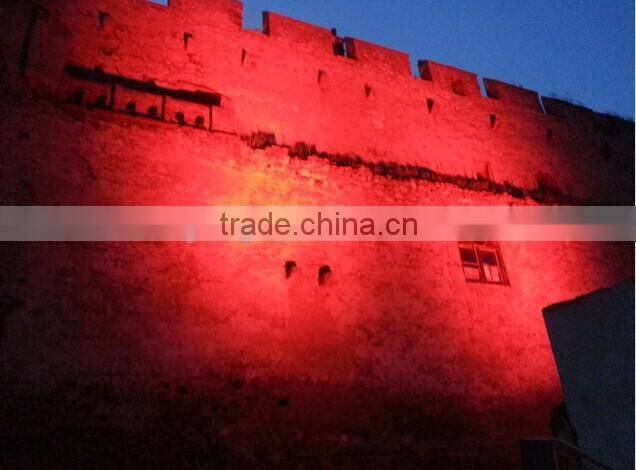 outdoor building projection lighting ip65 72*10w rgbw led 4in1 wall wash