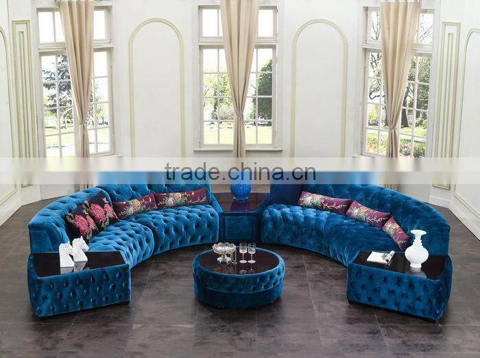Big corner sofa set with coffee table side table AL034