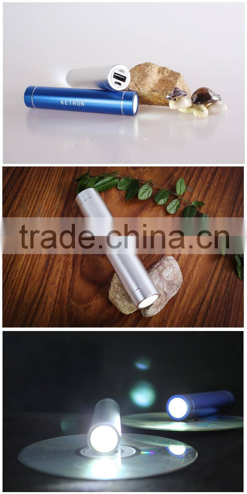 best for gift 2600mAh power bank led lighting 5V/1A