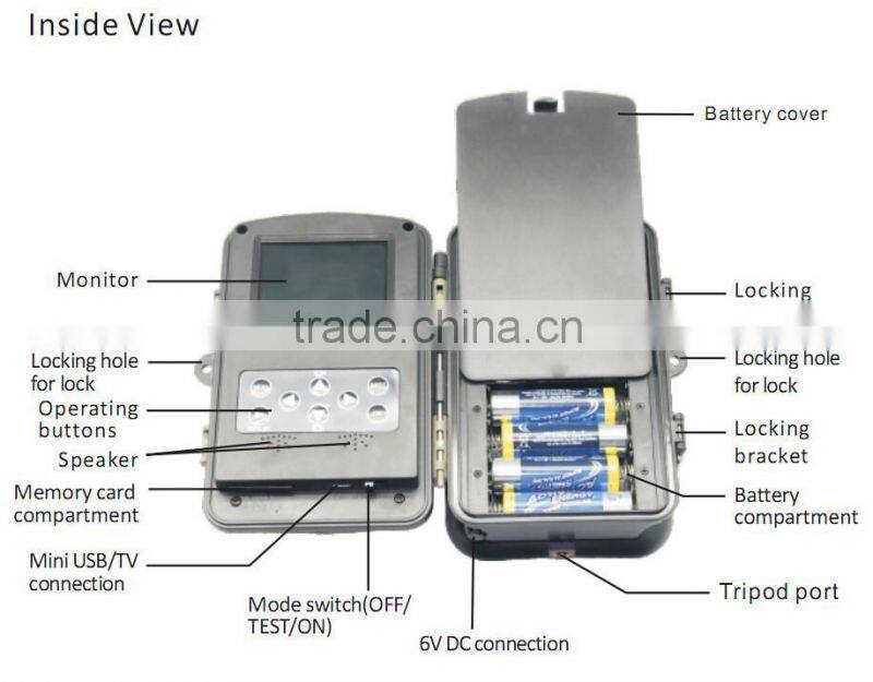 Original Trail Farm Hunting Camera Cam 2.4' LCD Bulit-in 42pcs LED 12MP 1080P Hunting Wildlife Trail Camera support night vision