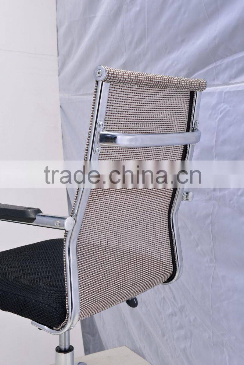 Modern High Back Office Swivel Mesh Chair with Headrest and Adjustable Lumbar Support
