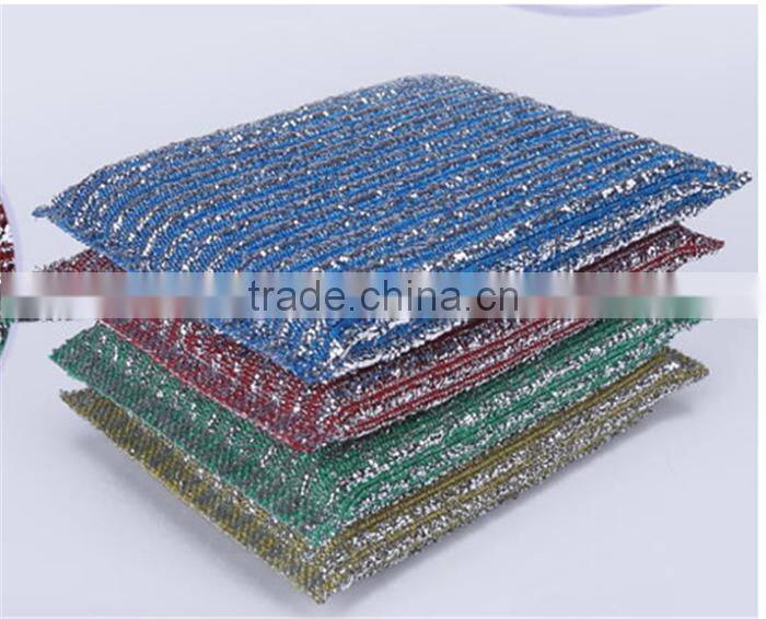 Stainless steel cloth for kitchen sponge scourer producing