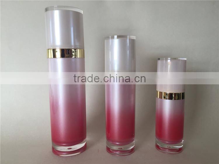 Acrylic empty cosmetic body lotion bottle