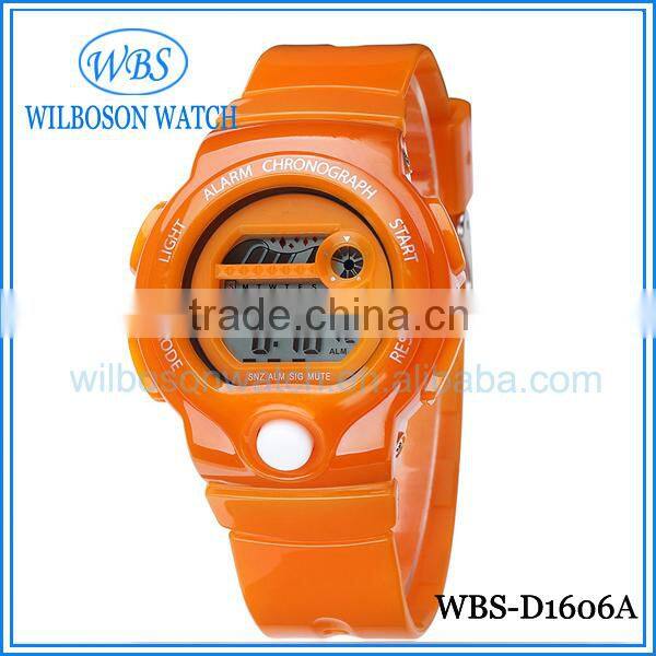 Ladies digital sport silicone watch