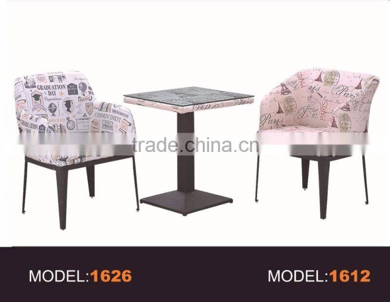 Coffee Shop Colorful Single Sofa Fabric Tub Chair