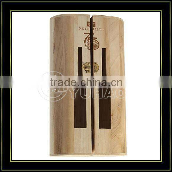 2012 Newest 2 Bottle Pine Wooden Carrying Wine Bottle Box