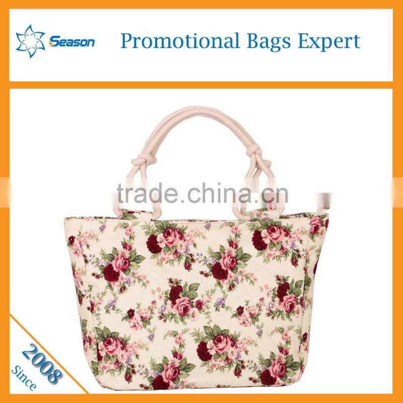 Custom Printed Women Canvas Tote Shoulder Bags canvas clutch bag wholesale