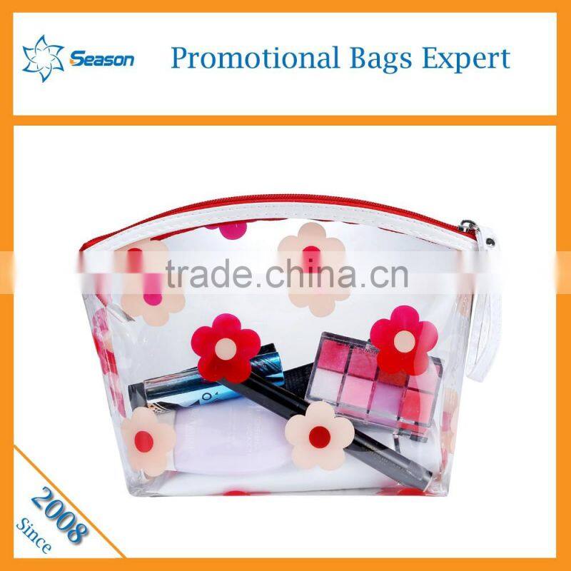 2016 hot sale wash bag clear makeup bag pvc cosmetic bag