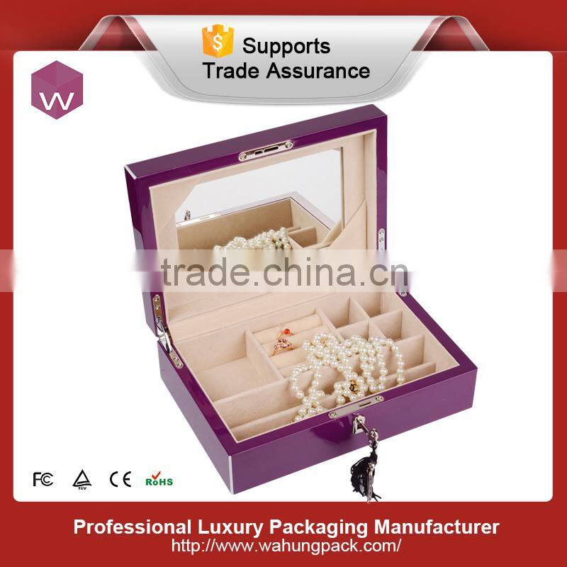 Handmade Wood Window Jewelry Box/ Rectangle Jewelry Ring/Earring Box Wholesale