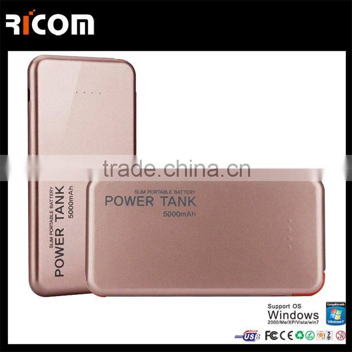 Portable Built-in Cable Power Bank 4000mah with Dual USB, Universal External Mobile Portable Charger for Samsung