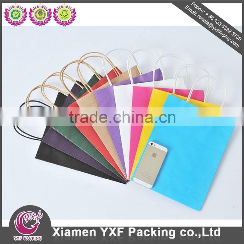 Twist Handle Bags Colored Red Gloss Handle Gift Bags